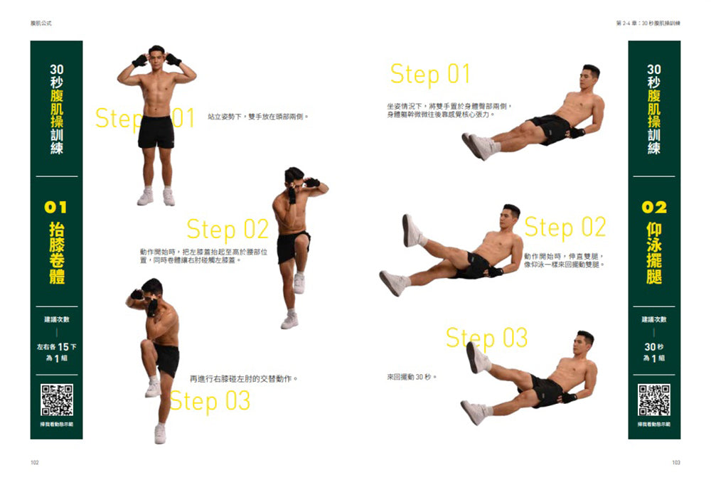腹肌公式：30秒訓練搭配10種彈性飲食，祖雄教你練出傲人腹肌